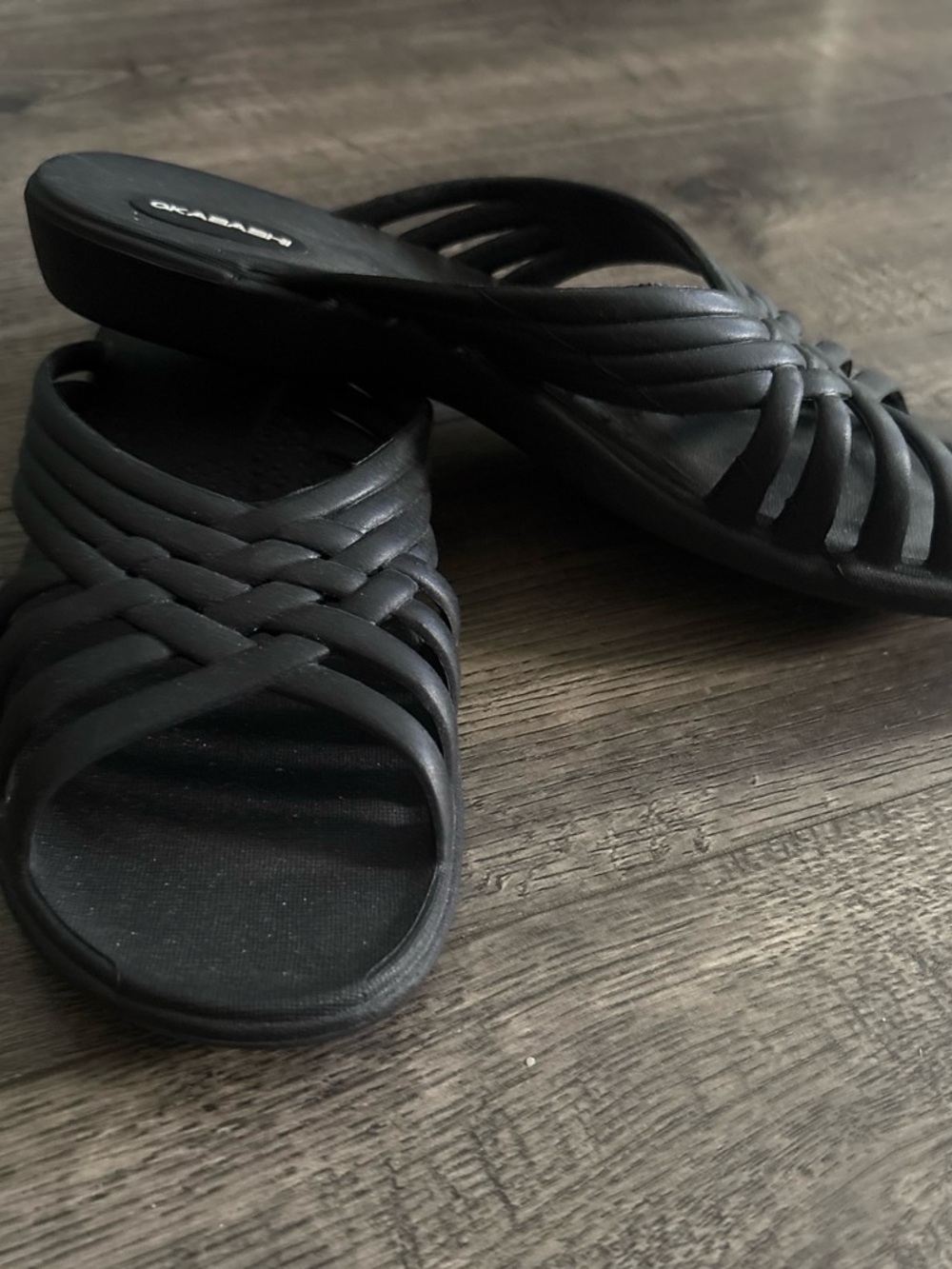 Okabashi Black Women's Slip-On Clog Slides size Medium 8 to 9 - Picture 2 of 3